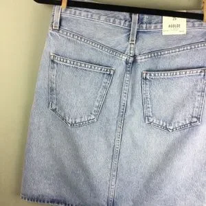 Agolde Skirts Nwt Agolde Iris High Rise Aline Prankster Wash Denim Mini Skirt Size 25 Poshmark